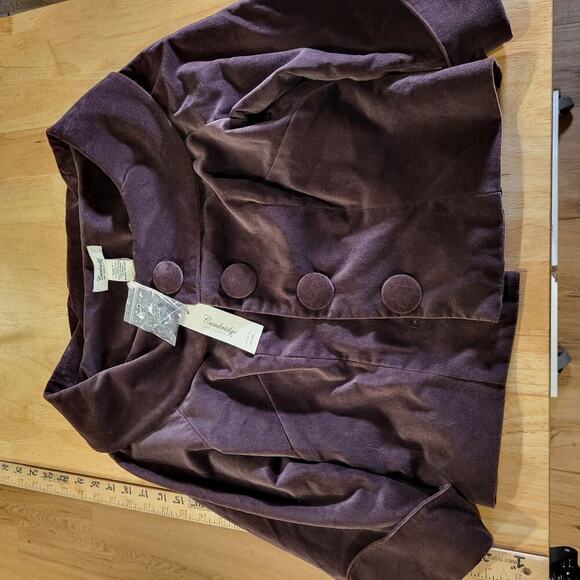 Cambridge Dry Goods Brown Velvet Blazer - Picture 11 of 12